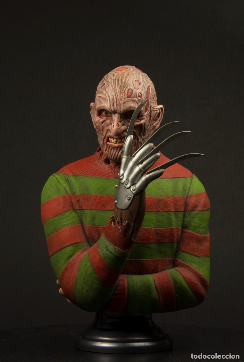 Busto de resina. FREDDY KRUEGER. Elm Street. Escala 1/8. PINTADO.
