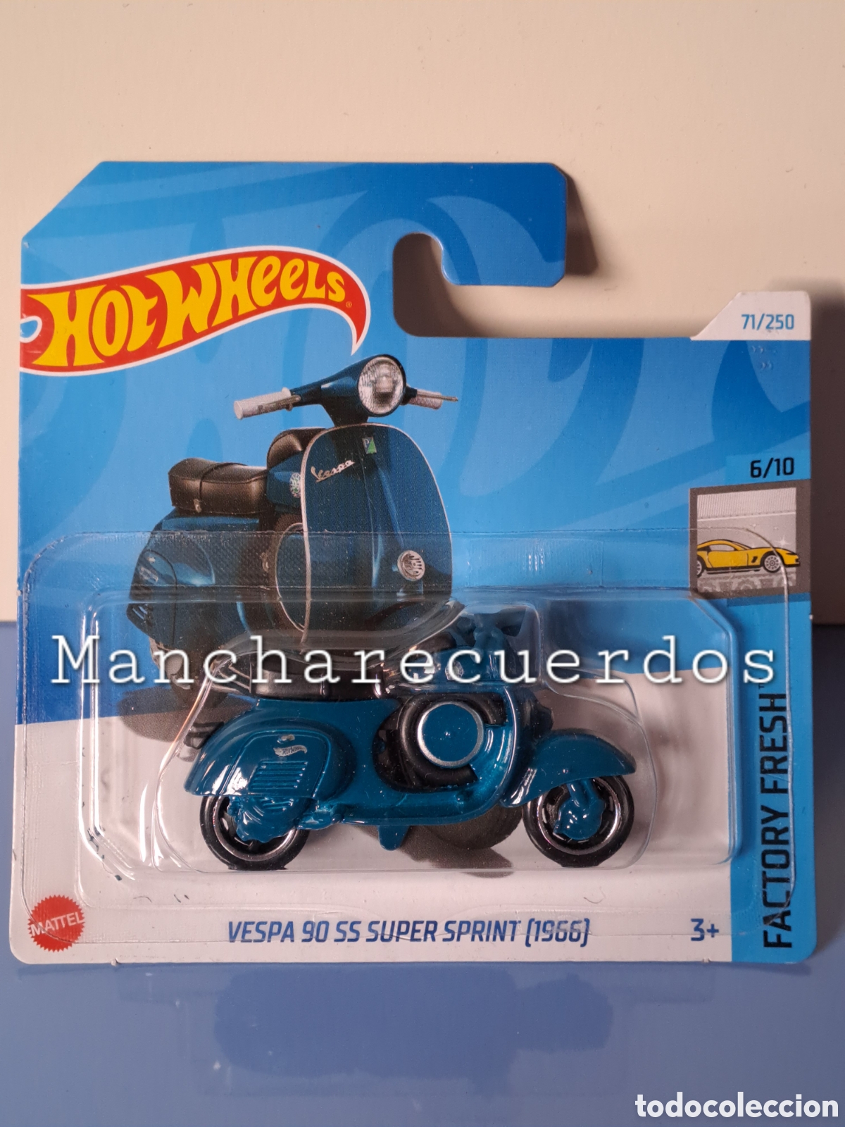 HOT WHEELS VESPA 90 SS SUPER SPRINT 1966 COLECCION HW FACTORY FRESH 2024 6/10 MOTO 1/64 MATTEL