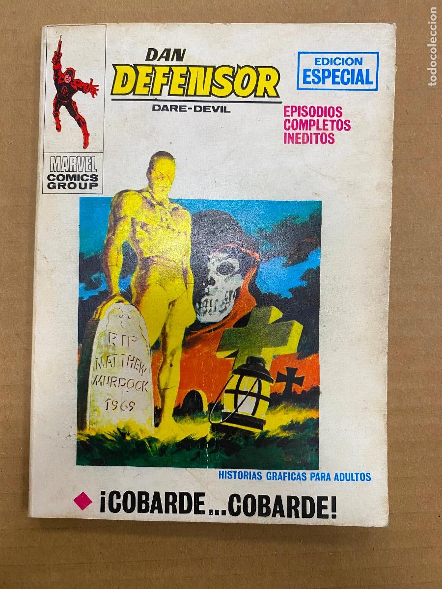 Marvel Comics Group. DAN DEFENSOR (Vértice Taco), num 22: COBARDE, COBARDE