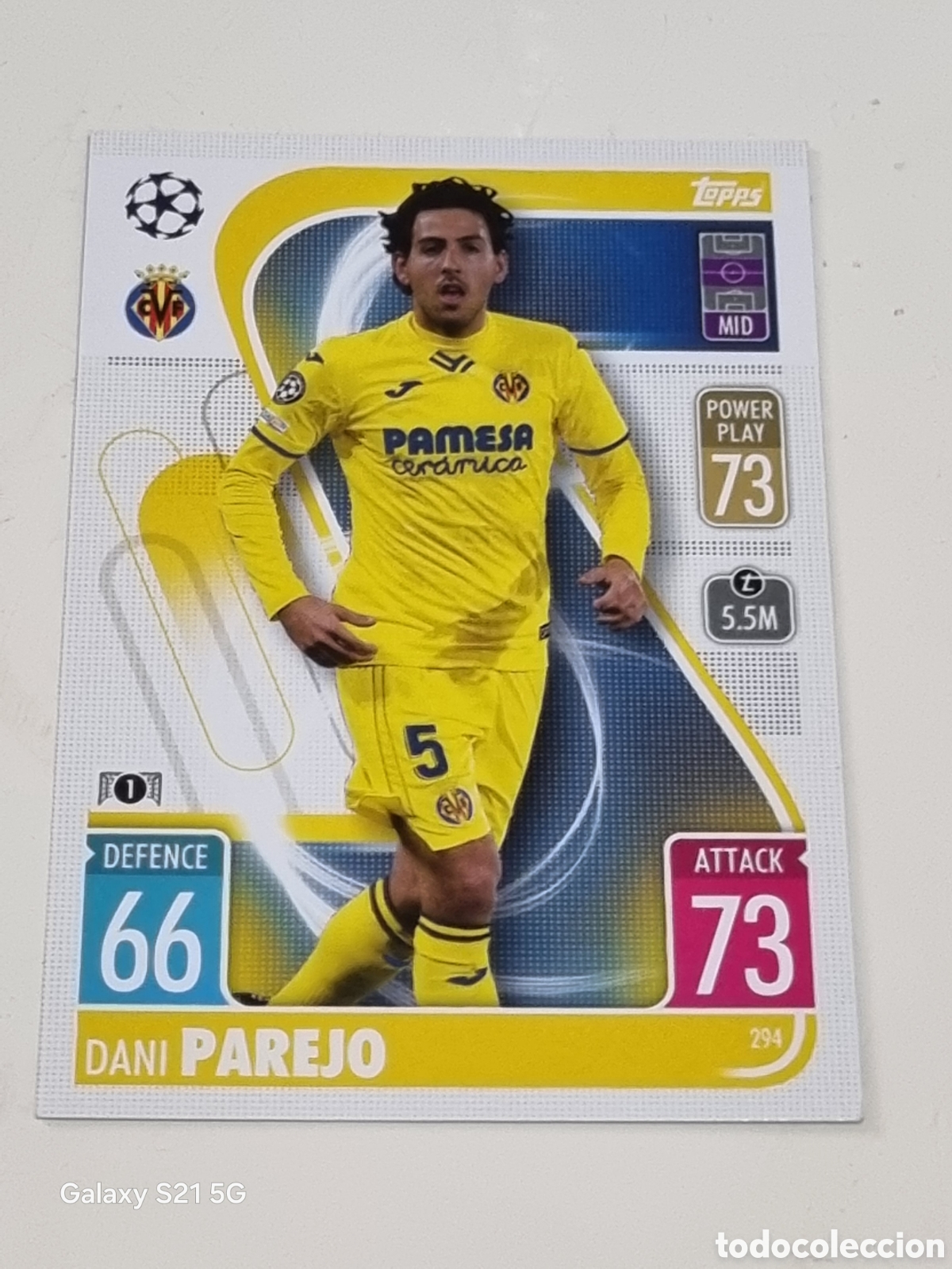 294 - PAREJO VILLARREAL TOPPS MATCH ATTAX 2021-2022
