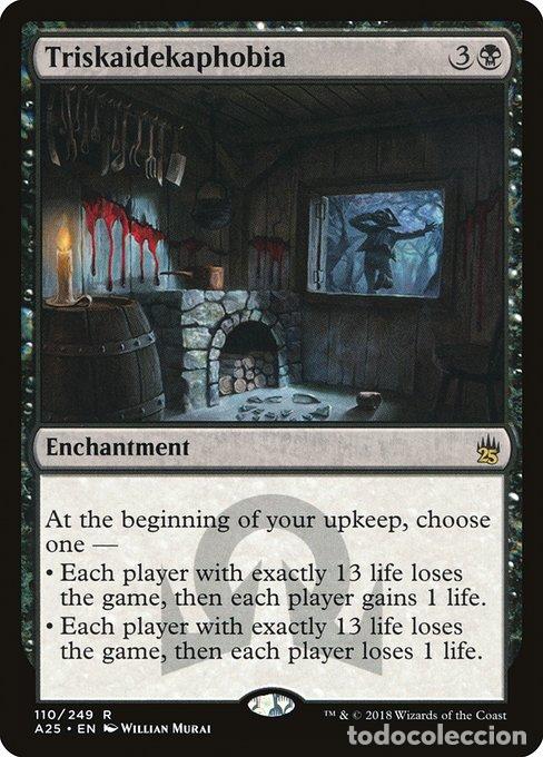 Carta MTG-Triskaidekaphobia-Masters 25-110-EN-NM-R - Magic the Gathering