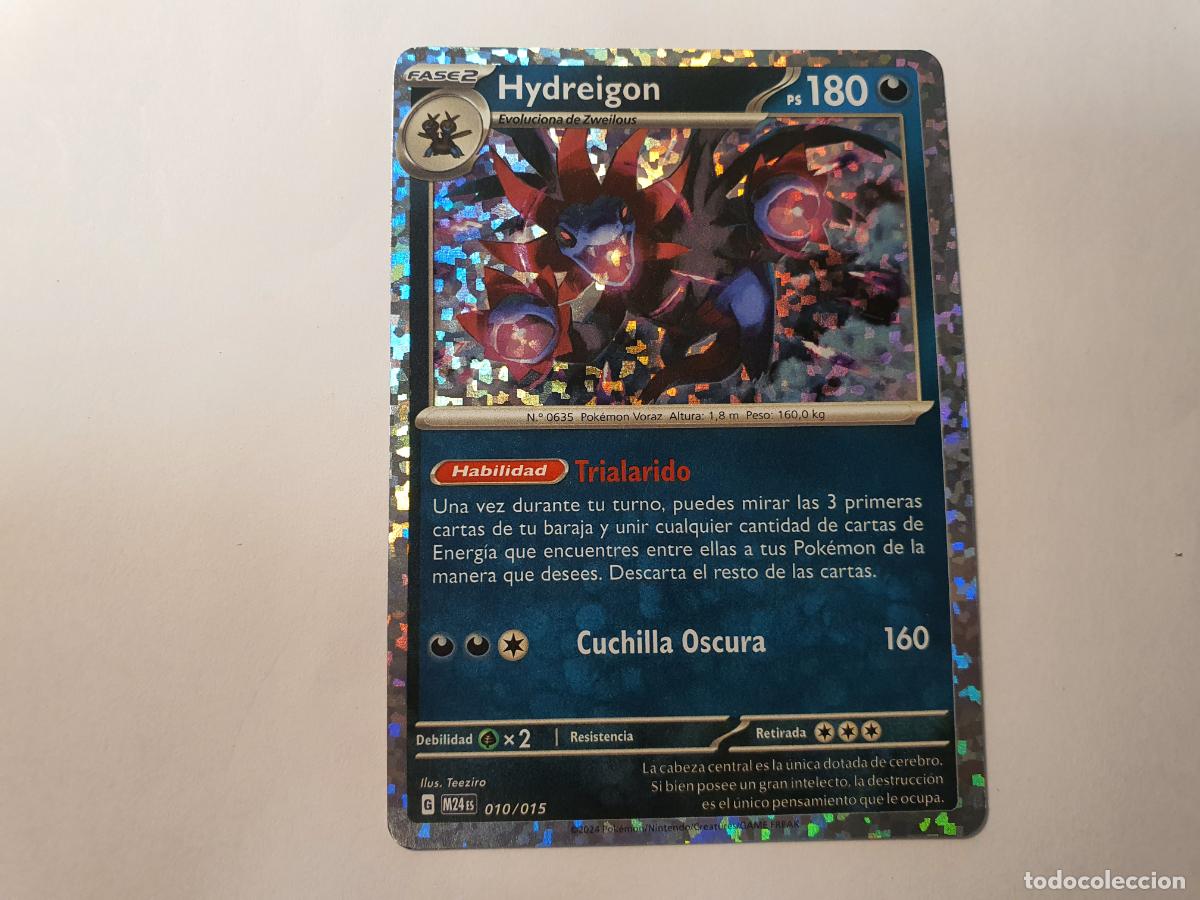 CARTA - POKEMON MCDONALDS MC DONALDS 2024 -- CARTAS CROMOS -- Nº 10 HYDREIGON HOLO BRILLANTE