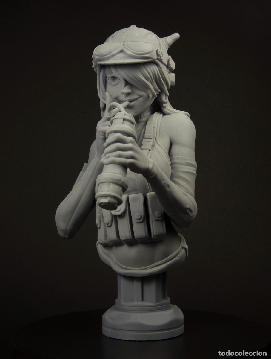 BUSTO DE RESINA. ESCALA 1/6. NITRO. LA MECANICA. 3D. Listo para pintar.