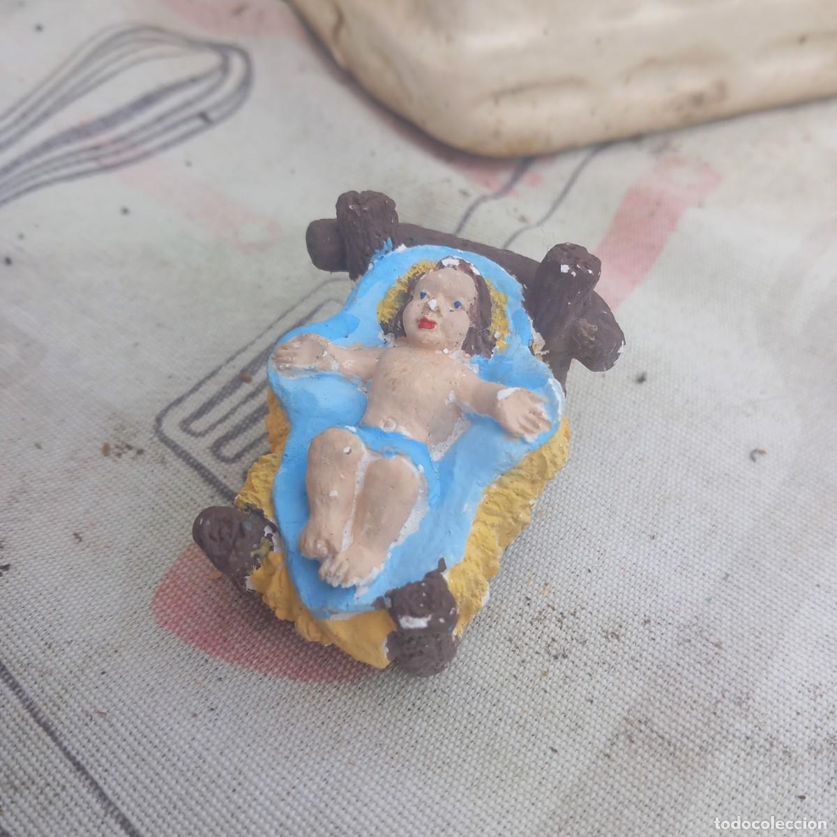 Niño Jesús - figura diorama belén - resina vintage 90´s - 4,50 cms