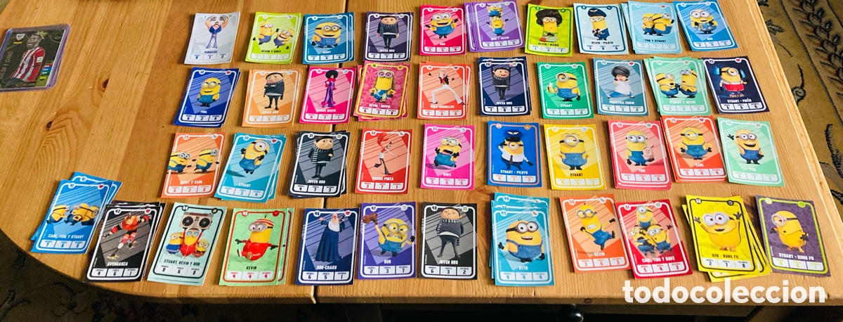 Lote de 72 cartas de Los Minions, the Minions Carrefour, no pokemon