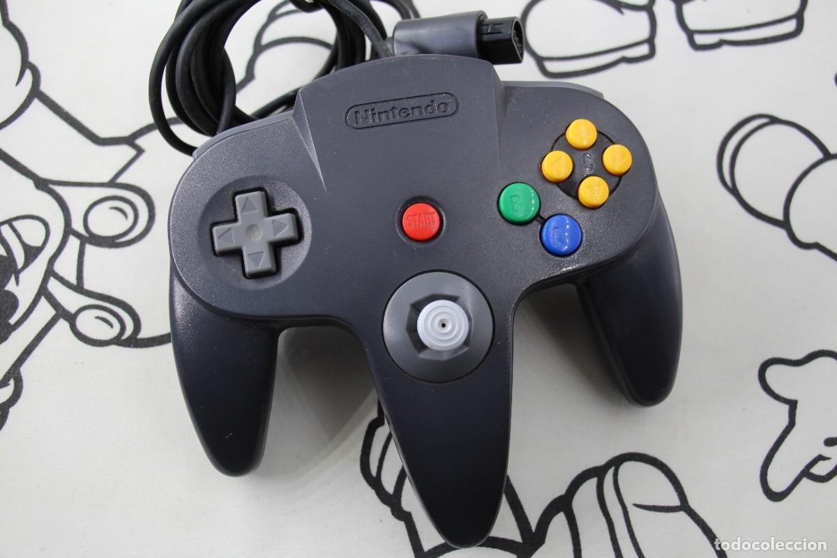 NINTENDO 64 N64 CONTROLLER JOYSTICK MANDO NEGRO / BLACK OFICIAL ORIGINAL