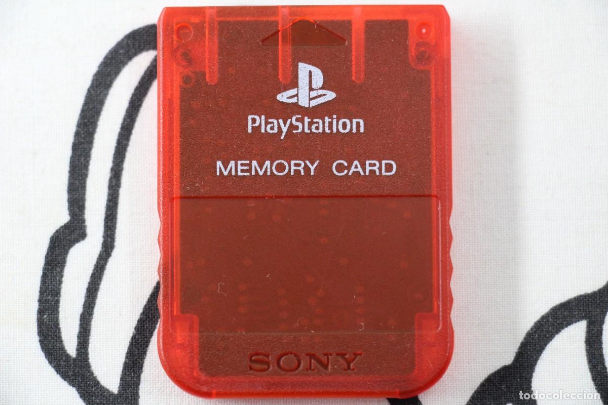 PLAY STATION 1 PS1 PSX PSONE MEMORY CARD OFICIAL ROJA FUNCIONANDO