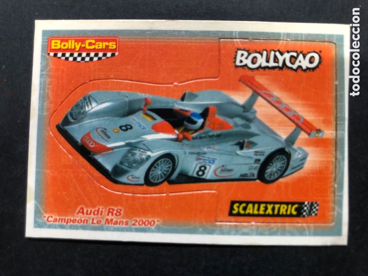 CROMO TROQUELADO BOLLYCAO COLECCION BOLLY-CARS SCALEXTRIC AUDI R8 LE MANS 2000