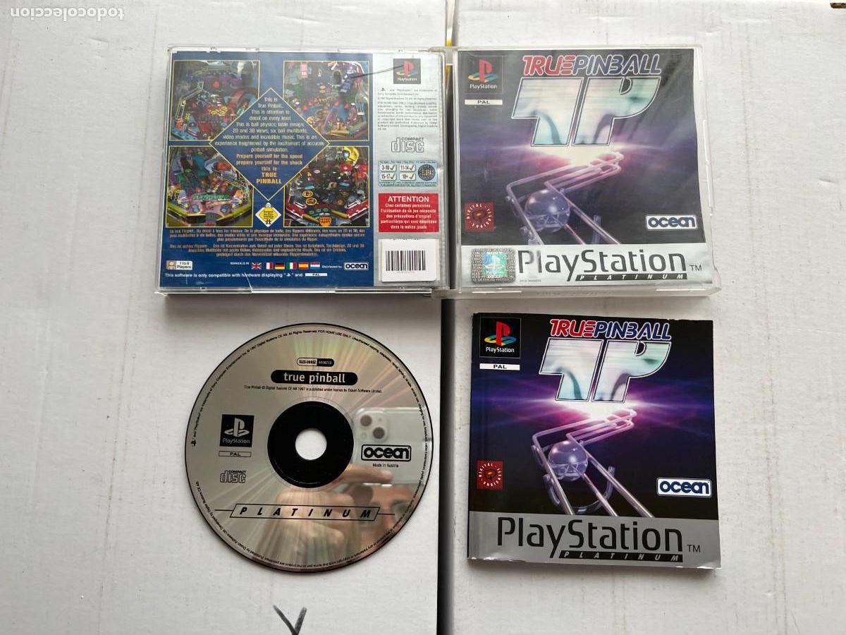 TRUE PINBALL TP PLATINUM - PSX PS1 PSONE PLAYSTATION 1 PLAY STATION ONE KREATEN