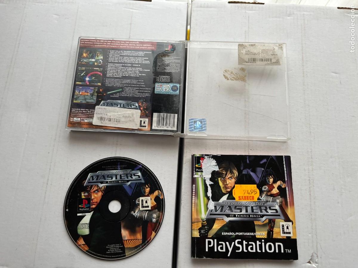 STAR WARS MASTERS OF TERAS KASI STARWARS PSX PS1 PSONE PLAYSTATION 1 PLAY STATION ONE KREATEN