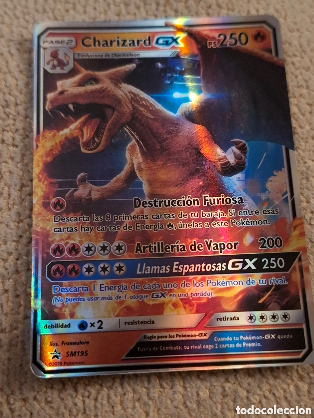 POKEMON CHARIZARD GX NUEVO GX LLAMAS ESPANTOSAS GX
