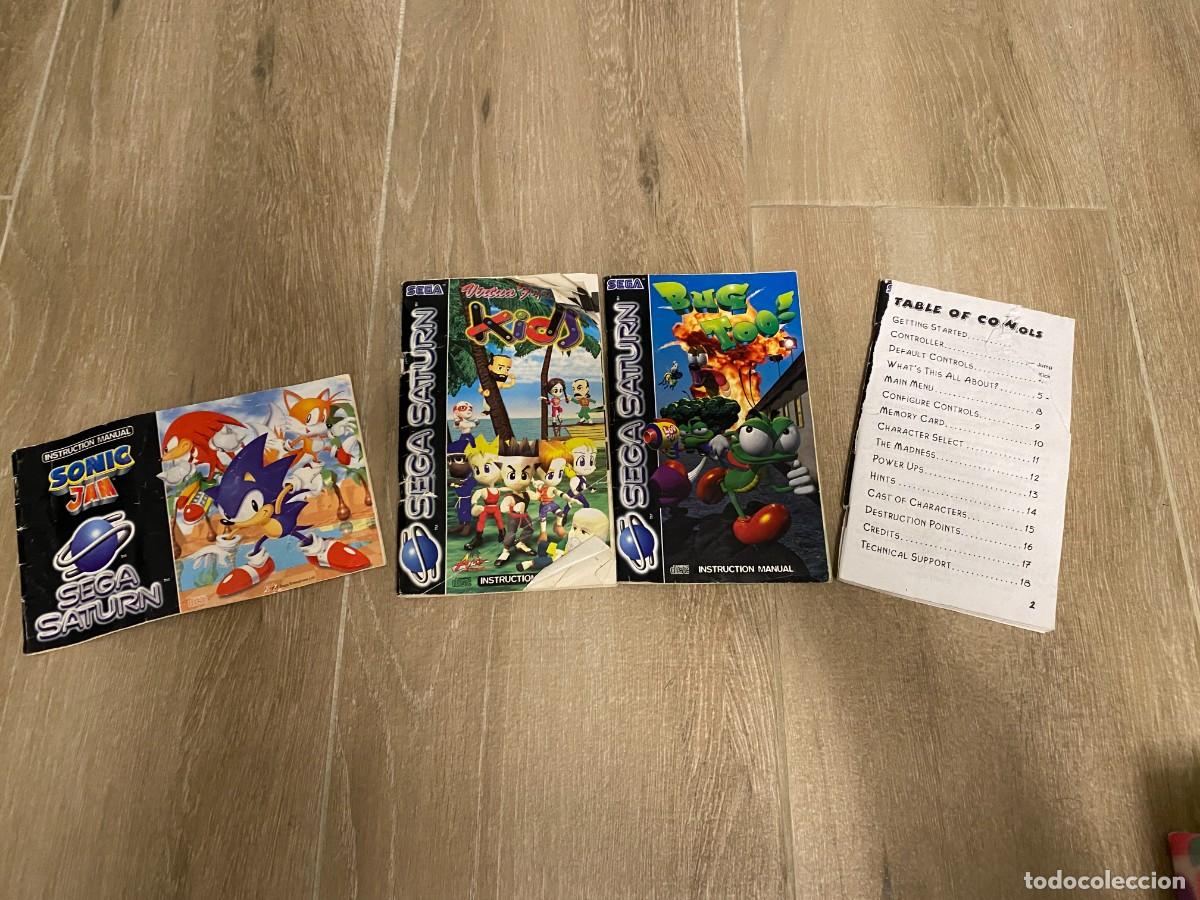 Varios manuales videojuegos Sega Saturn