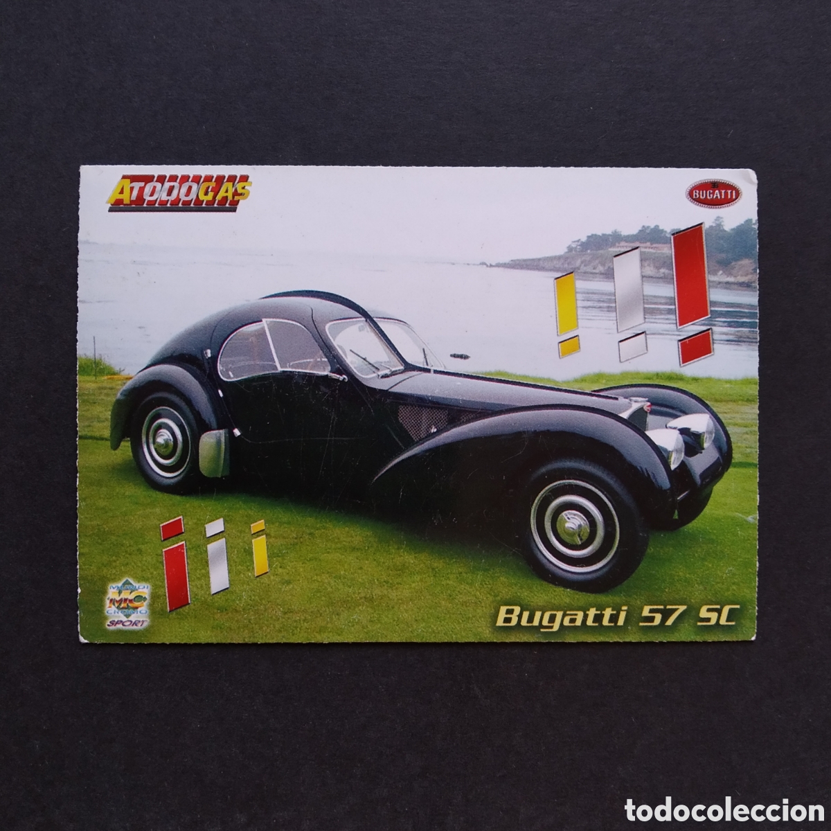 CROMO - N° 326 - BUGATTI 57 SC - A TODO GAS - MUNDICROMO - AÑO 2012