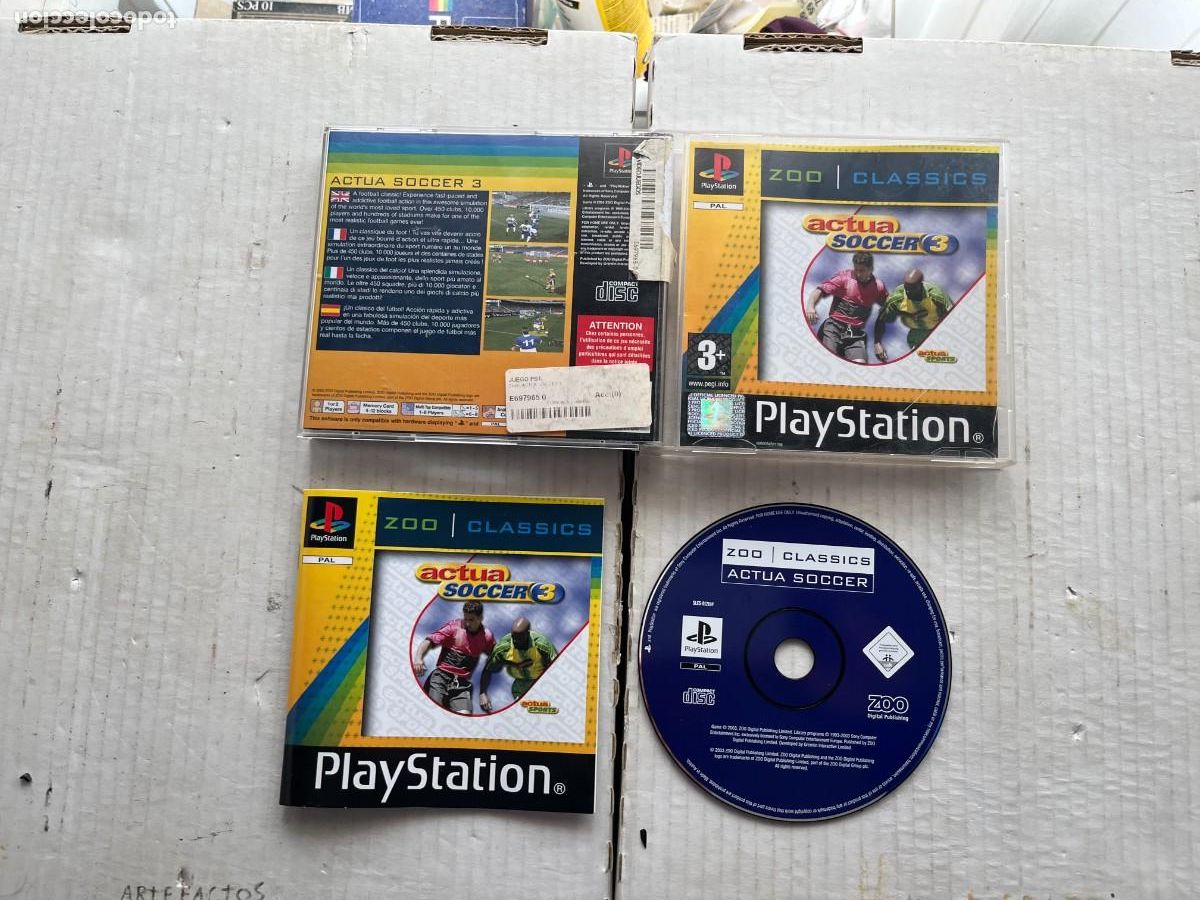 ACTUA SOCCER 3 FOOTBALL - PSX PS1 PSONE PLAYSTATION 1 PLAY STATION ONE KREATEN