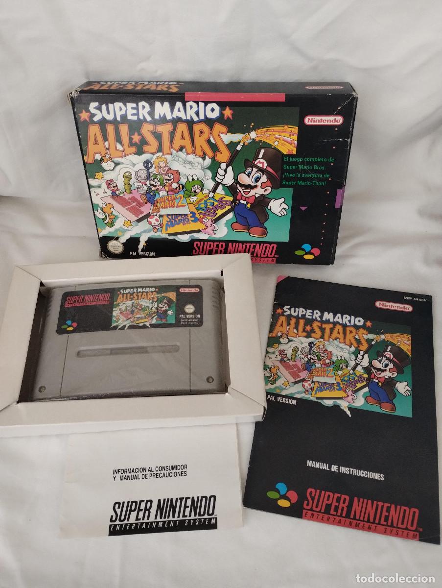 JUEGO SUPER MARIO ALL STARS SUPER NINTENDO SNES PAL ESPAÑA COMPLETO
