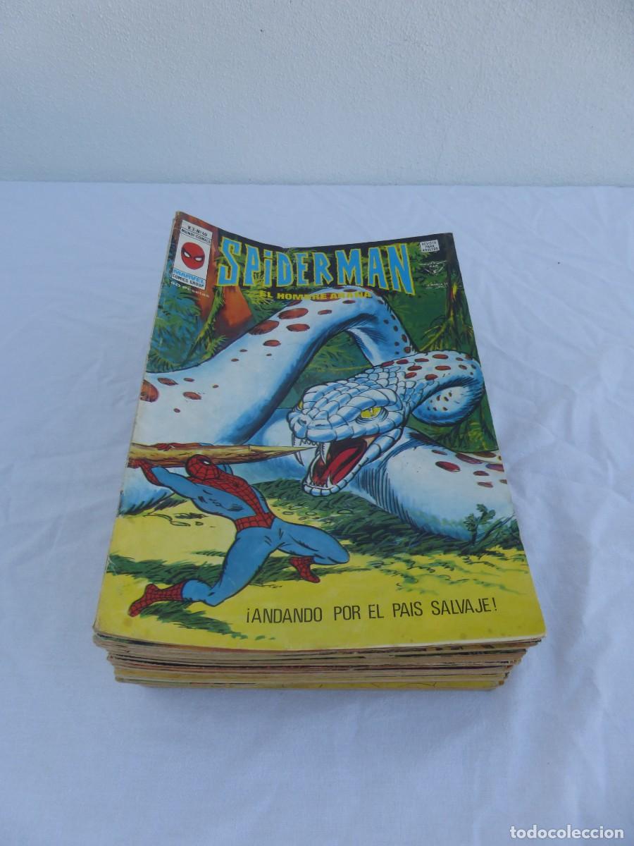 LOTE 31 COMICS MARVEL VERTICE 1970s SPIDERMAN LA MASA LA COSA POWER MAN VENGADORES NOVA SPIDER-WOMAN
