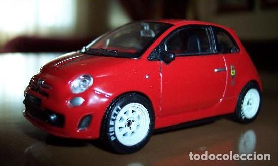 FIAT 500 ABARTH TRIBUTO FERRARI ESCALA 1/43 DE MONDOMOTORS MODIFICADAS LAS RUEDAS (NO SE MUEVEN SON