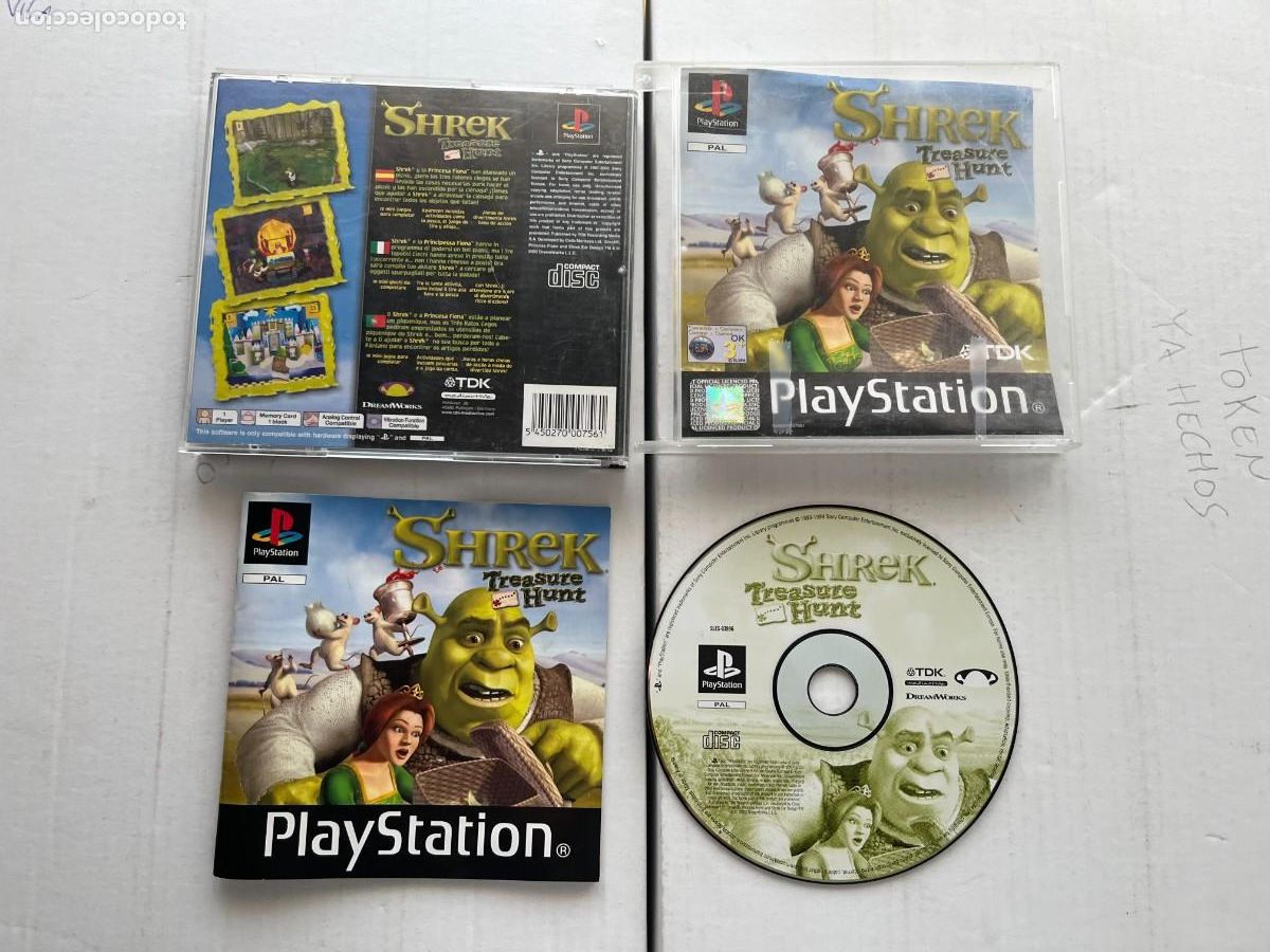SHREK TRASURE HUNT - PSX PS1 PSONE PLAYSTATION 1 PLAY STATION ONE KREATEN