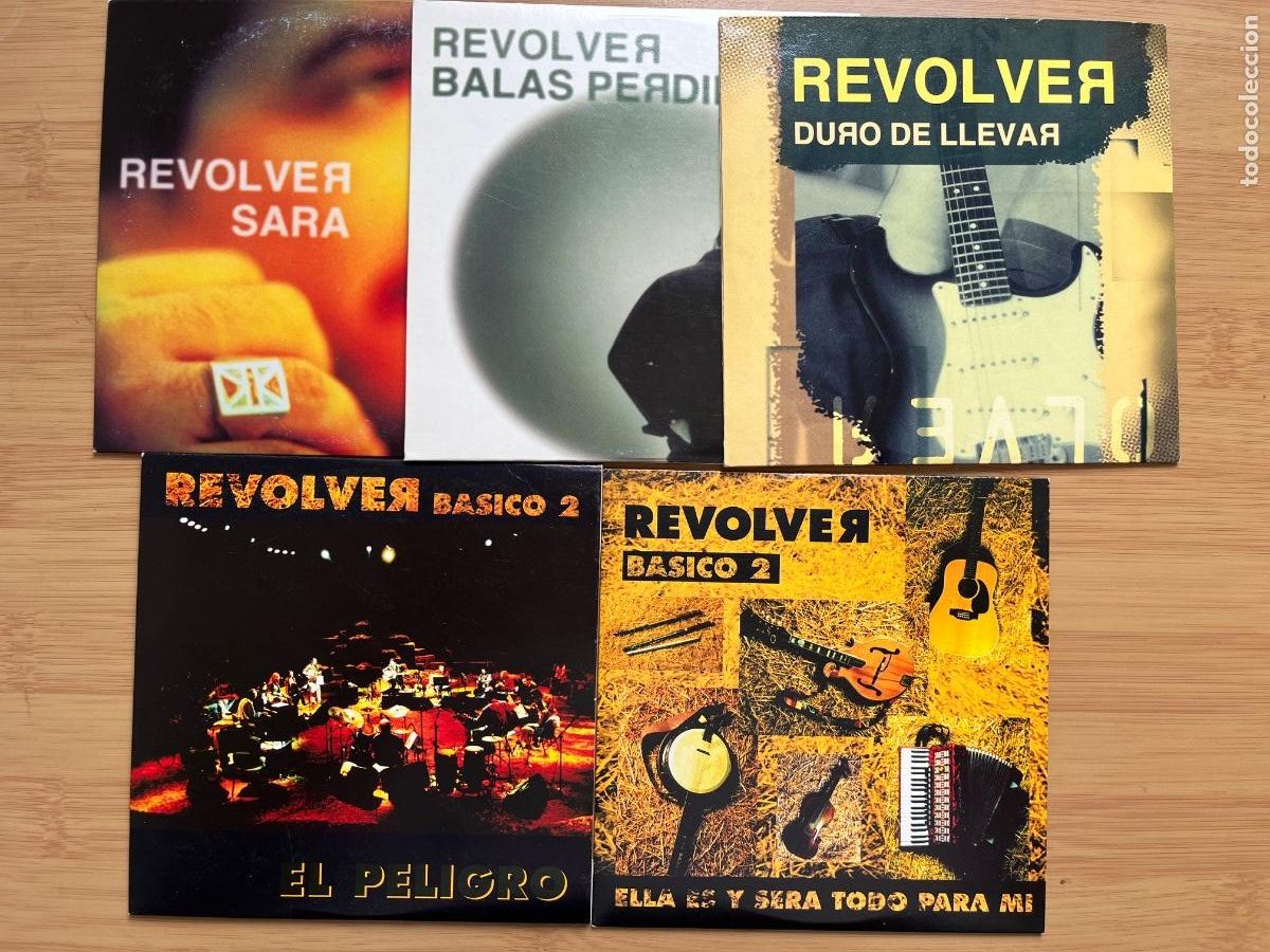REVOLVER. Sara. Duro de llevar. Balas perdidas. El peligro. Ella es y sera.... (5 cds single )