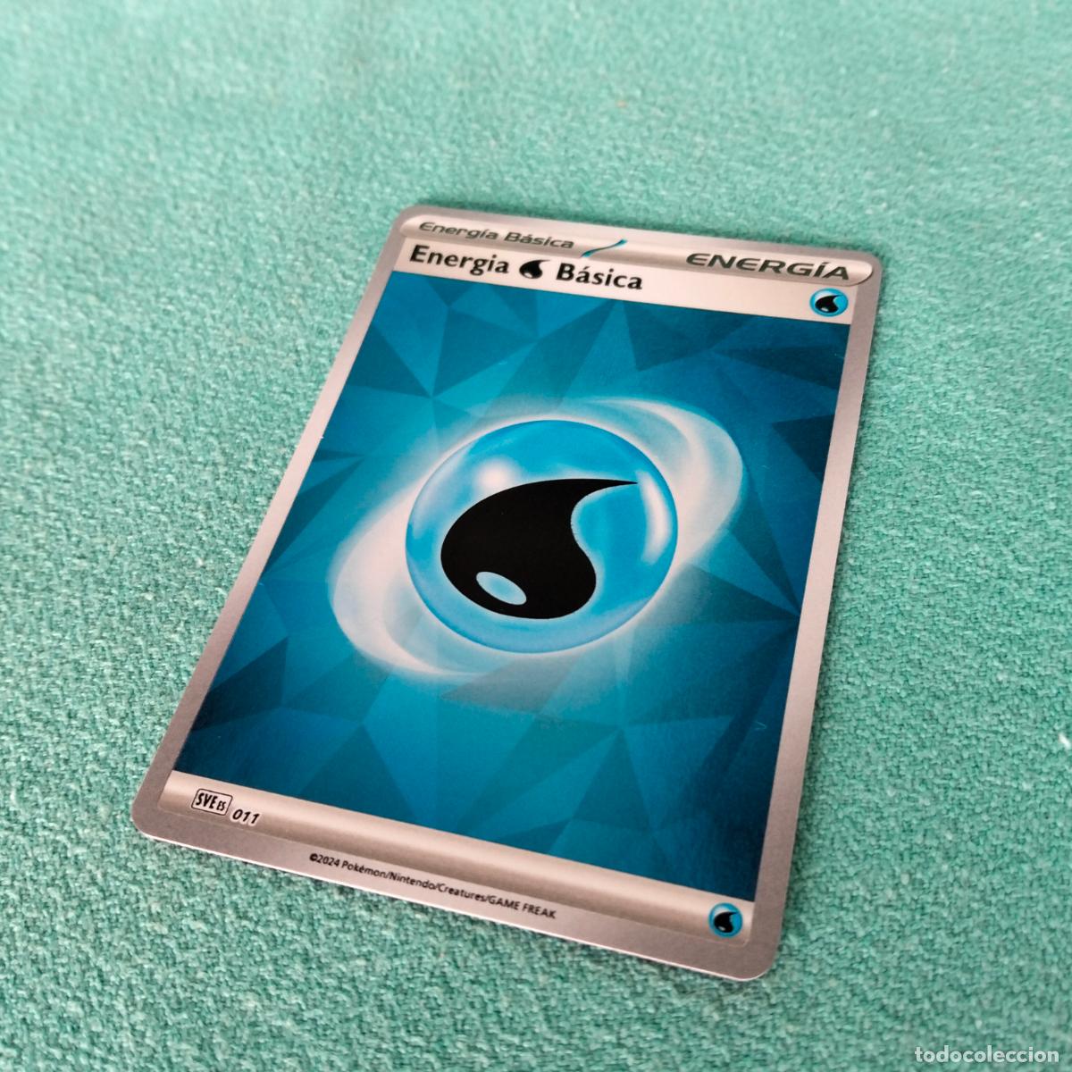 1u Energia Básica agua SVE ES 011 Holo carta Pokémon evoluciones prismáticas español 2024