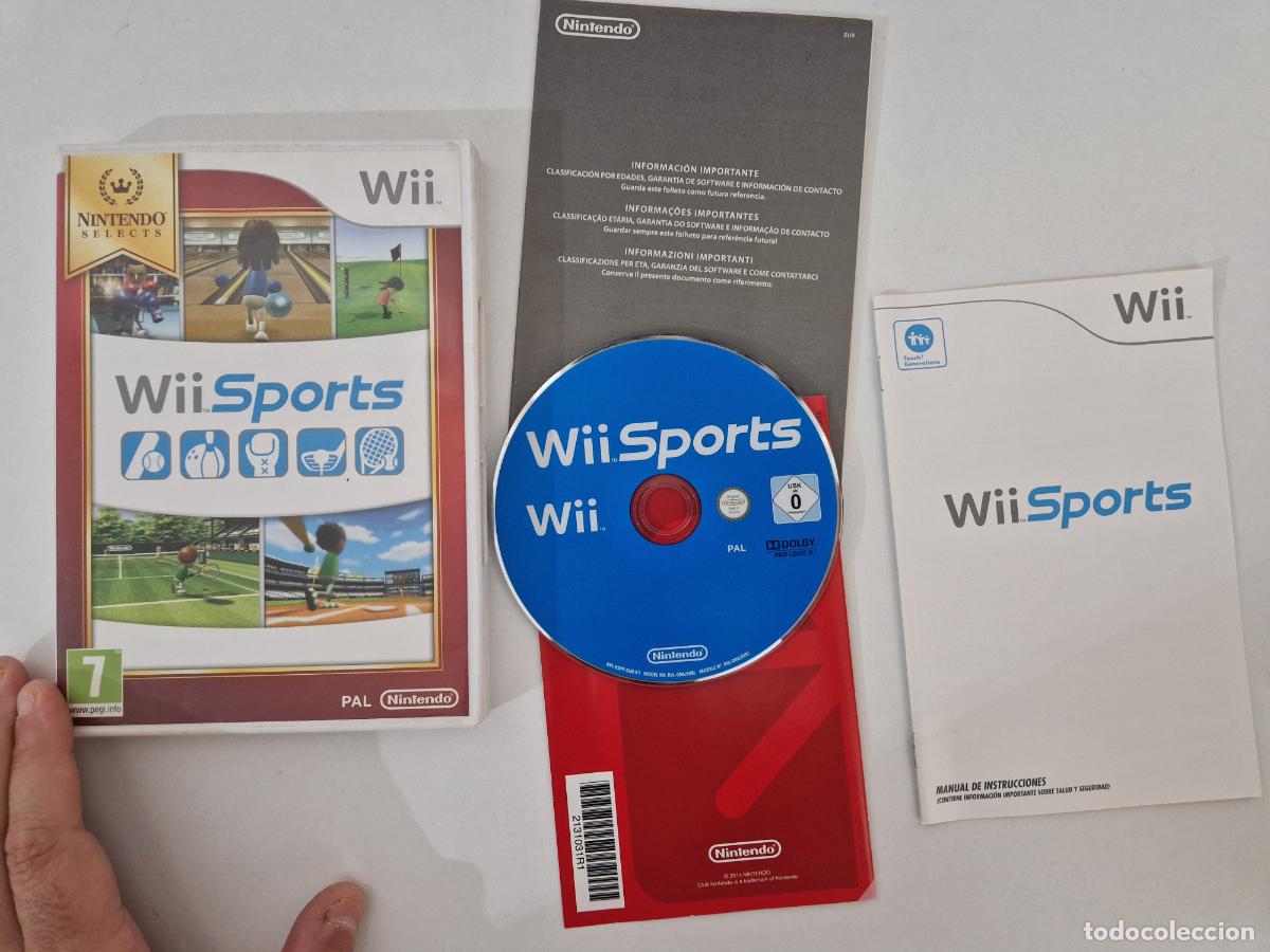 JUEGO WII NINTENDO SPORTS SELECTS PAL VIDEOCONSOLA CONSOLA VIDEOJUEGO MANUAL CD