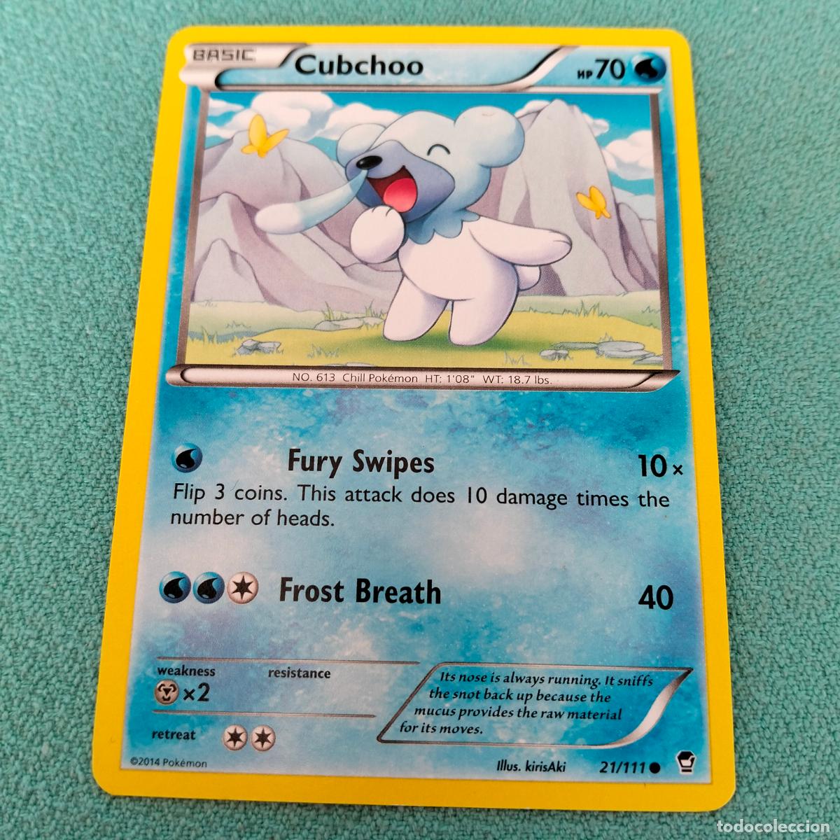 Cubchoo 21/111 2014 carta Pokémon inglés
