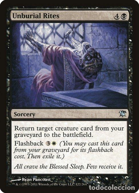 Carta MTG-Rituali di Esumazione-Innistrad-122-ITA-EX- U - Magic the Gathering