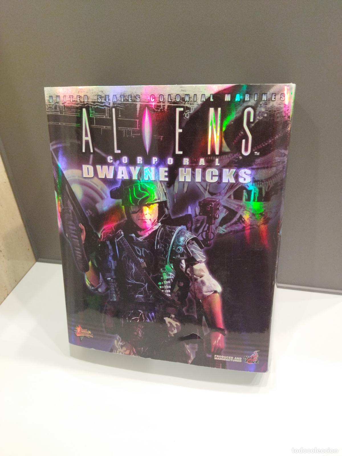 CORPORAL DWAINE HICKS - ALIENS - HOT TOYS 2005 - FIGURA DEL CABO ARTICULADA 1/16 EN CAJA ORIGINAL