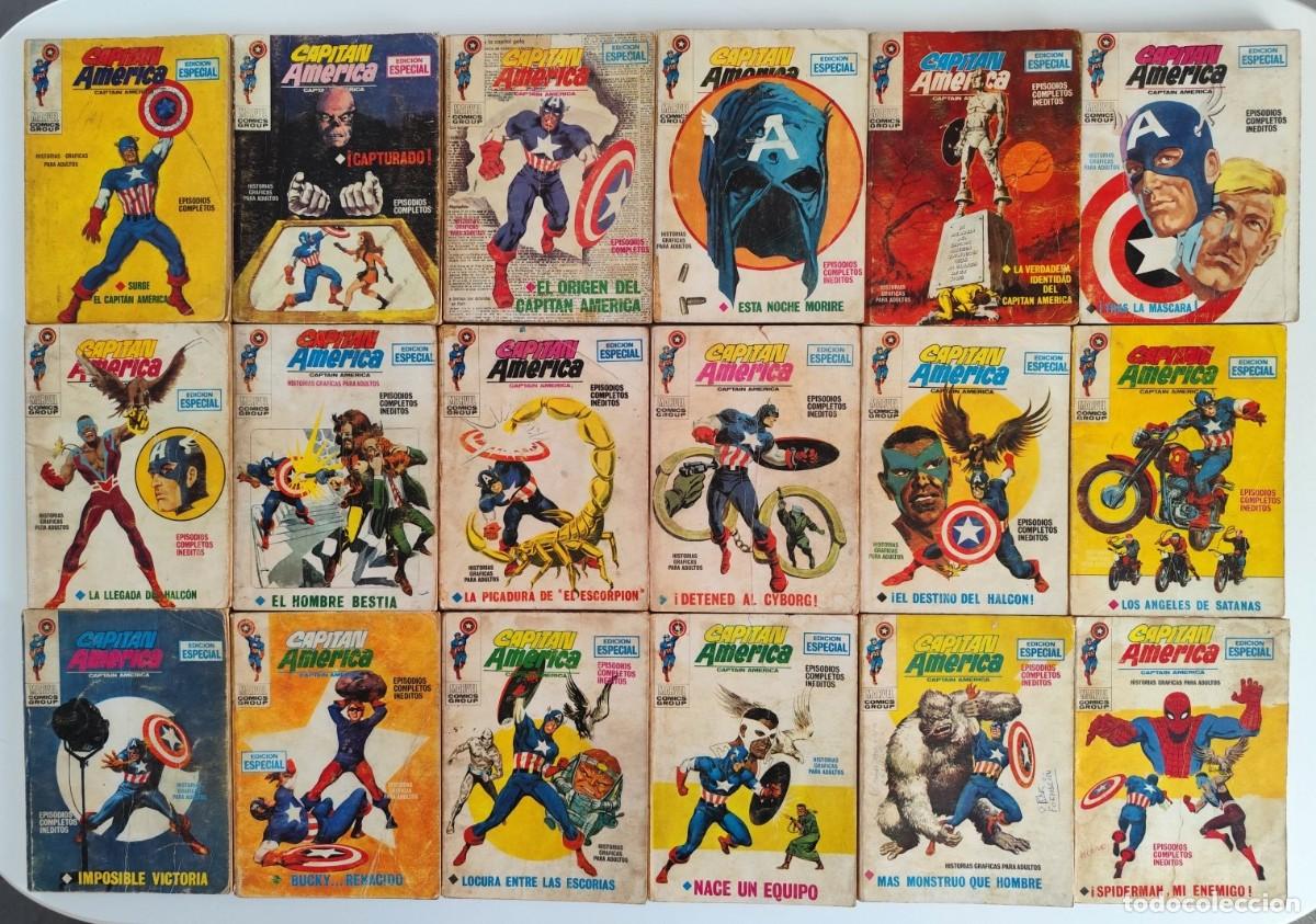 CAPITÁN AMÉRICA VOL.1 COMPLETA 36 NÚMEROS ~ MARVEL/VERTICE (1969) *TACO*