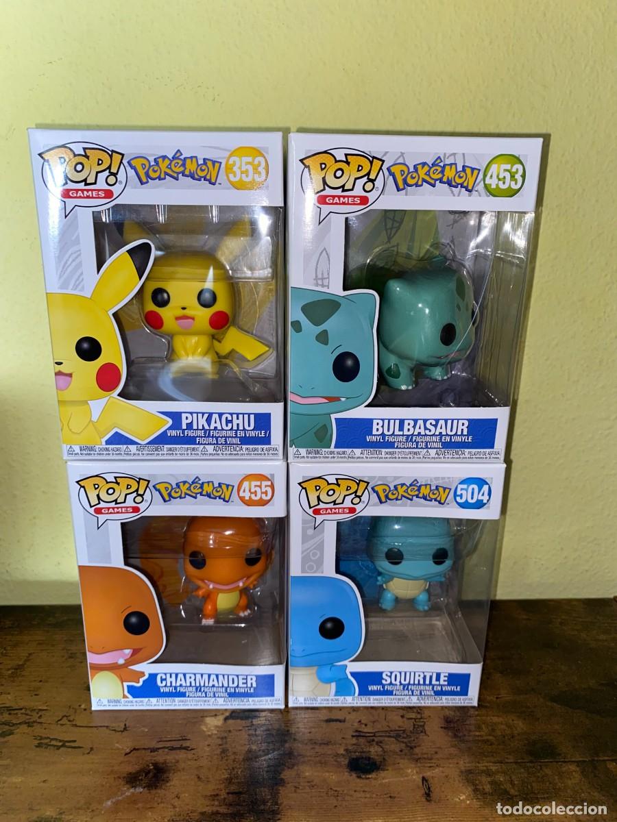 Pack Funko Pop Pikachu+Bulbasaur+Charmander+Squirtle