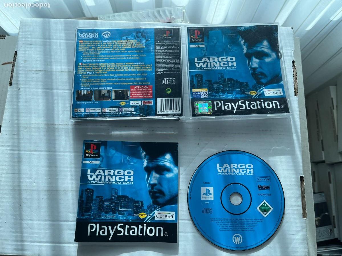 LARGO WINCH COMMANDO SAR PSX PS1 PLAYSTATION 1 PLAY STATION ONE KREATEN
