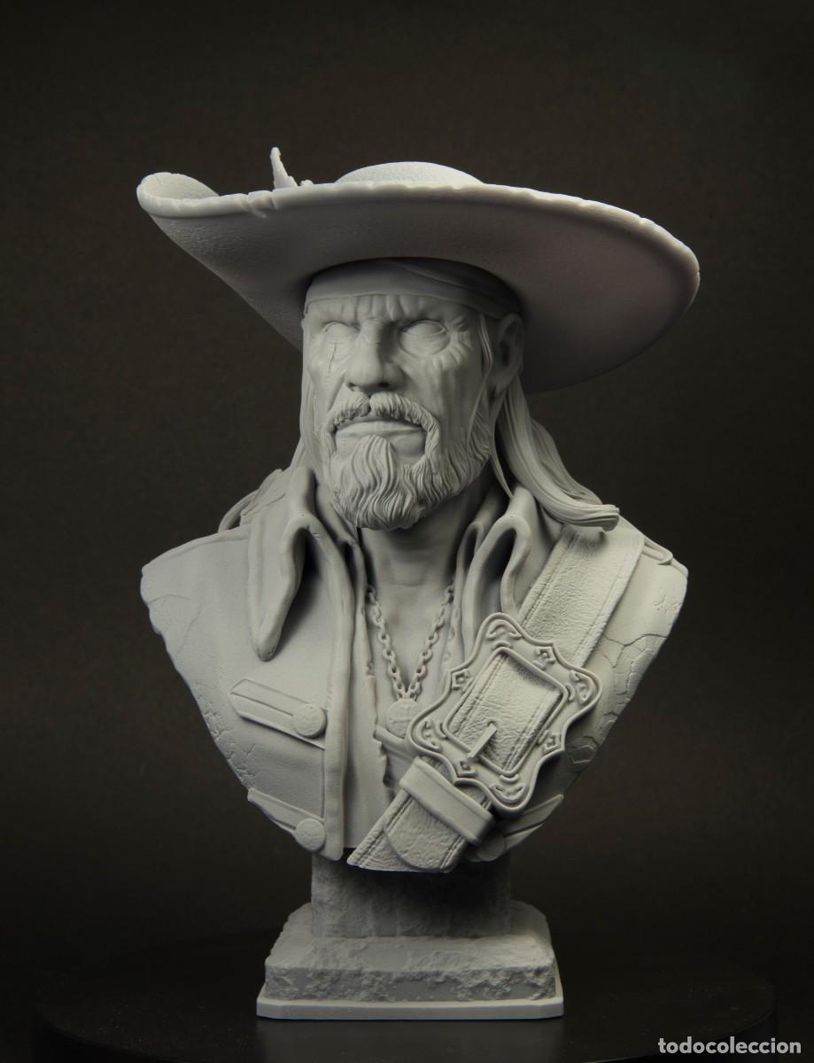 Busto de Resina. OTIS. Pirata. 1/6. Impresion 3D. Listo para pintar.