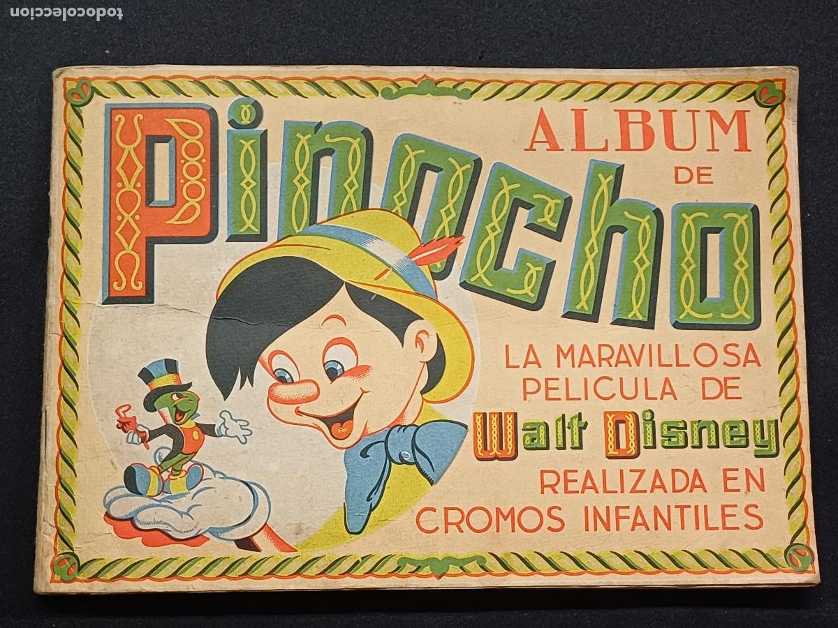 ALBUM DE PINOCHO/LA MARAVILLOSA PELICULA DE WALT DISNEY-FHER//INCOMPLETO A FALTA DE 3 CROMOS.