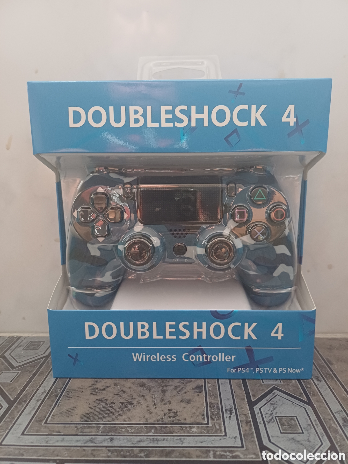 MANDO DOUBLESHOCK 4 AZUL CAMUFLAJE NUEVO COMPATIBLE PS4 PLAYSTATION 4 PC