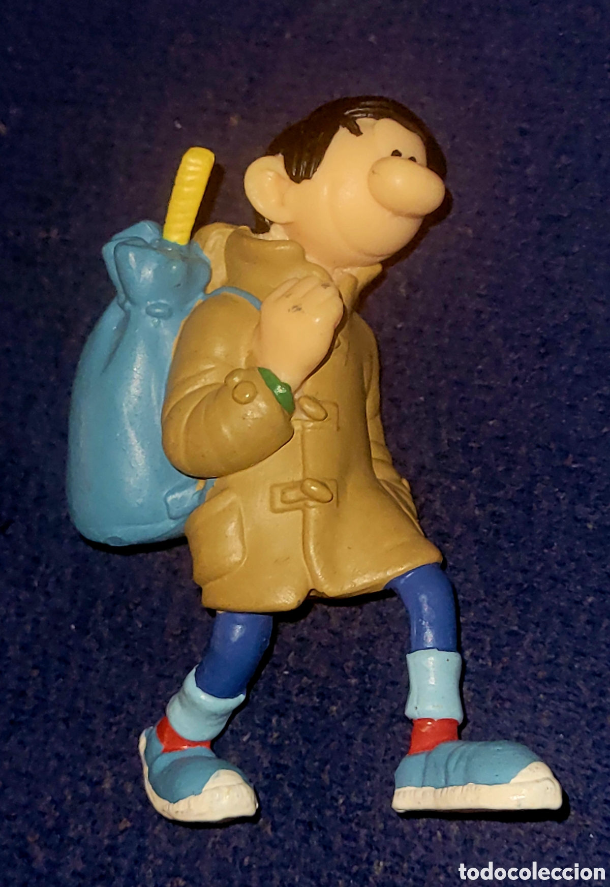 Bonita figura pvc goma Gaston Lagaffe Tomas el Gafe marca Plastoy