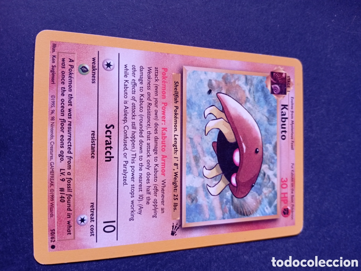 Carta POKEMON Kabuto