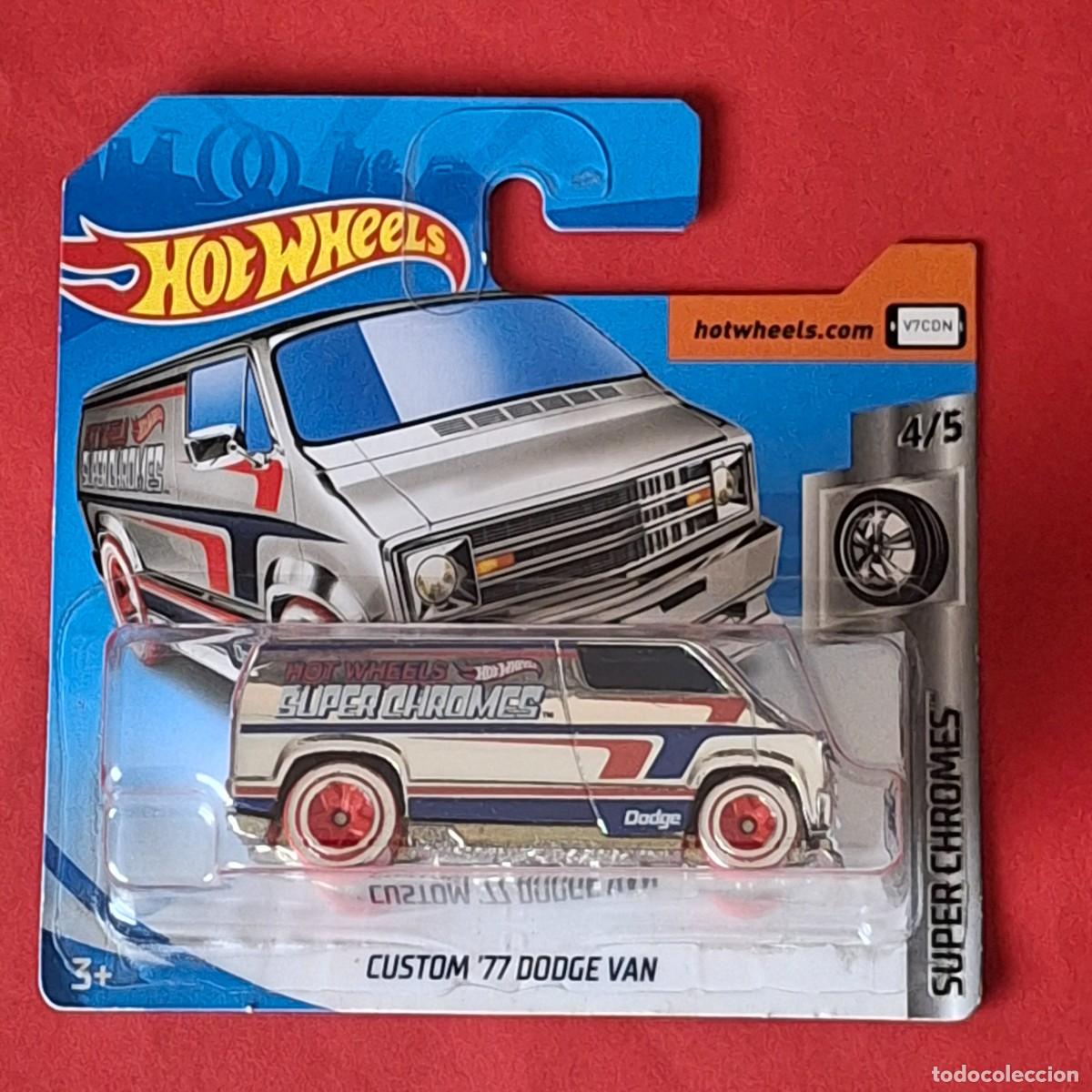 HOT WHEELS 2019 23/250 - CUSTOM ´77 DODGE VAN SUPER CHROMES - NUEVO EN BLISTER - ESCALA 1:64