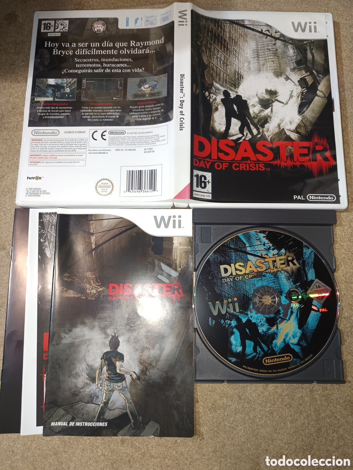 NINTENDO WII DISASTER DAY OF CRISIS PAL ESP COMPLETO