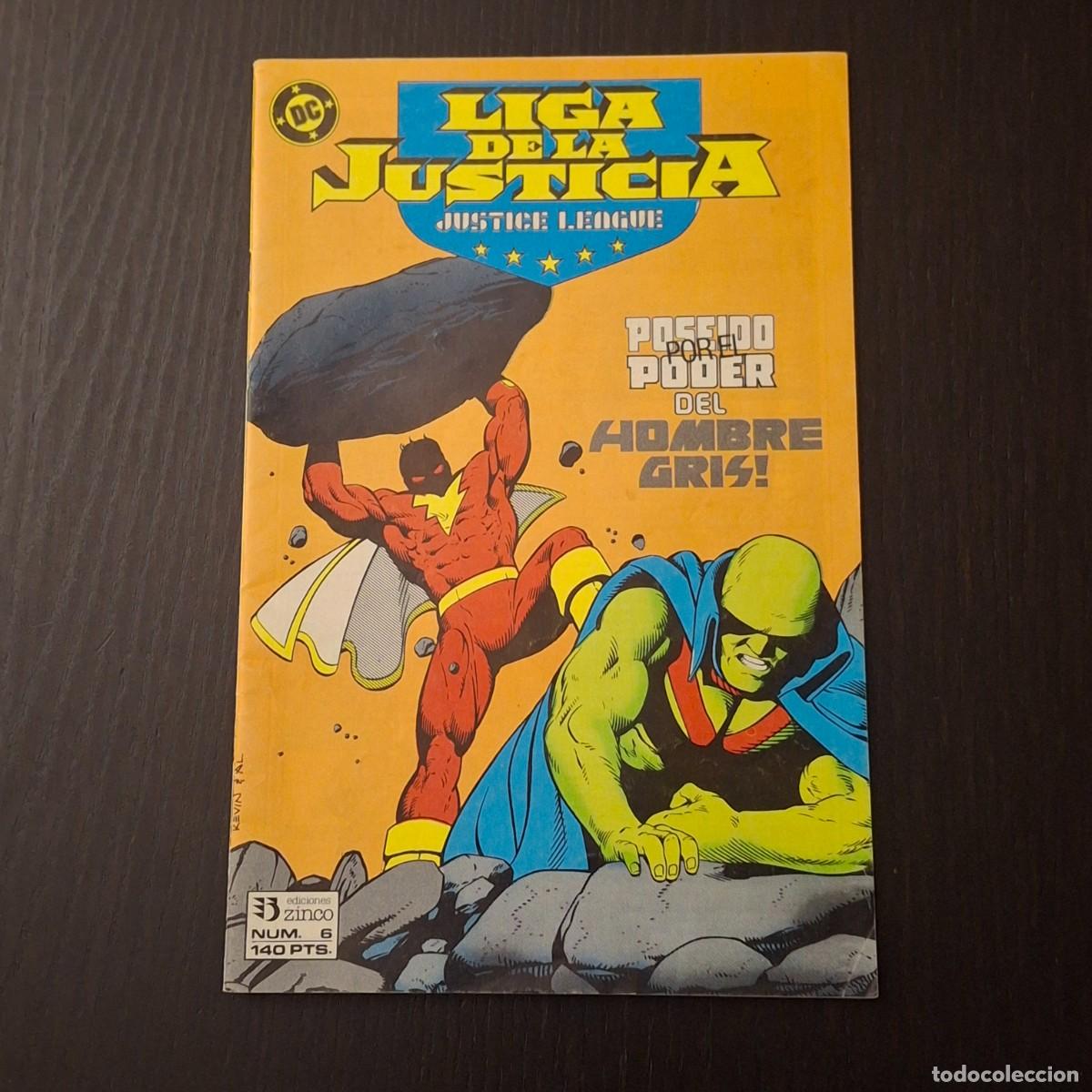 LIGA DE LA JUSTICIA Nº 6 - POSEIDO POR EL PODER DEL HOMBRE GRIS - JUSTICE LEAGUE - DC COMICS ZINCO