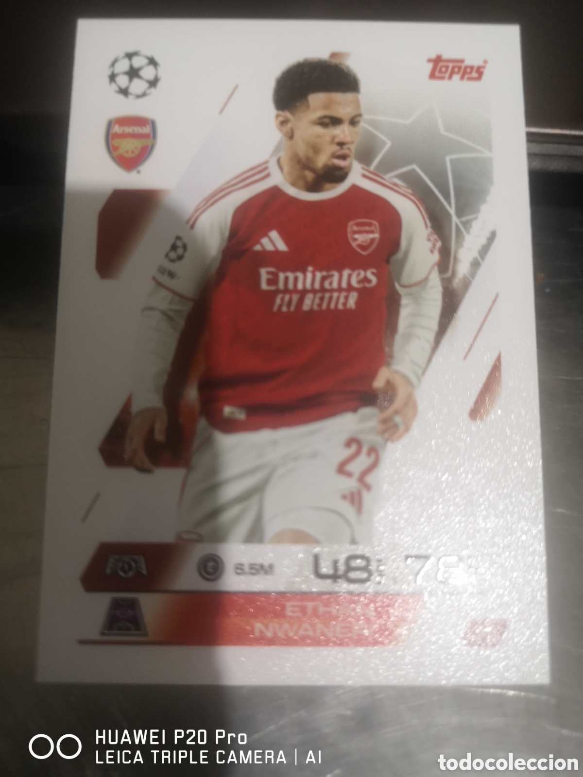 TOPPS MATCH ATTAX 2025 - 26 ETHAN NWANERI - ARSENAL - 40