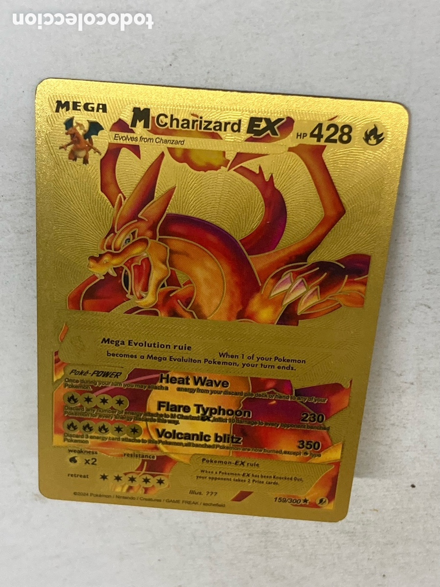 POKEMON METAL ORO DORADO CHARIZARD EX Hp428
