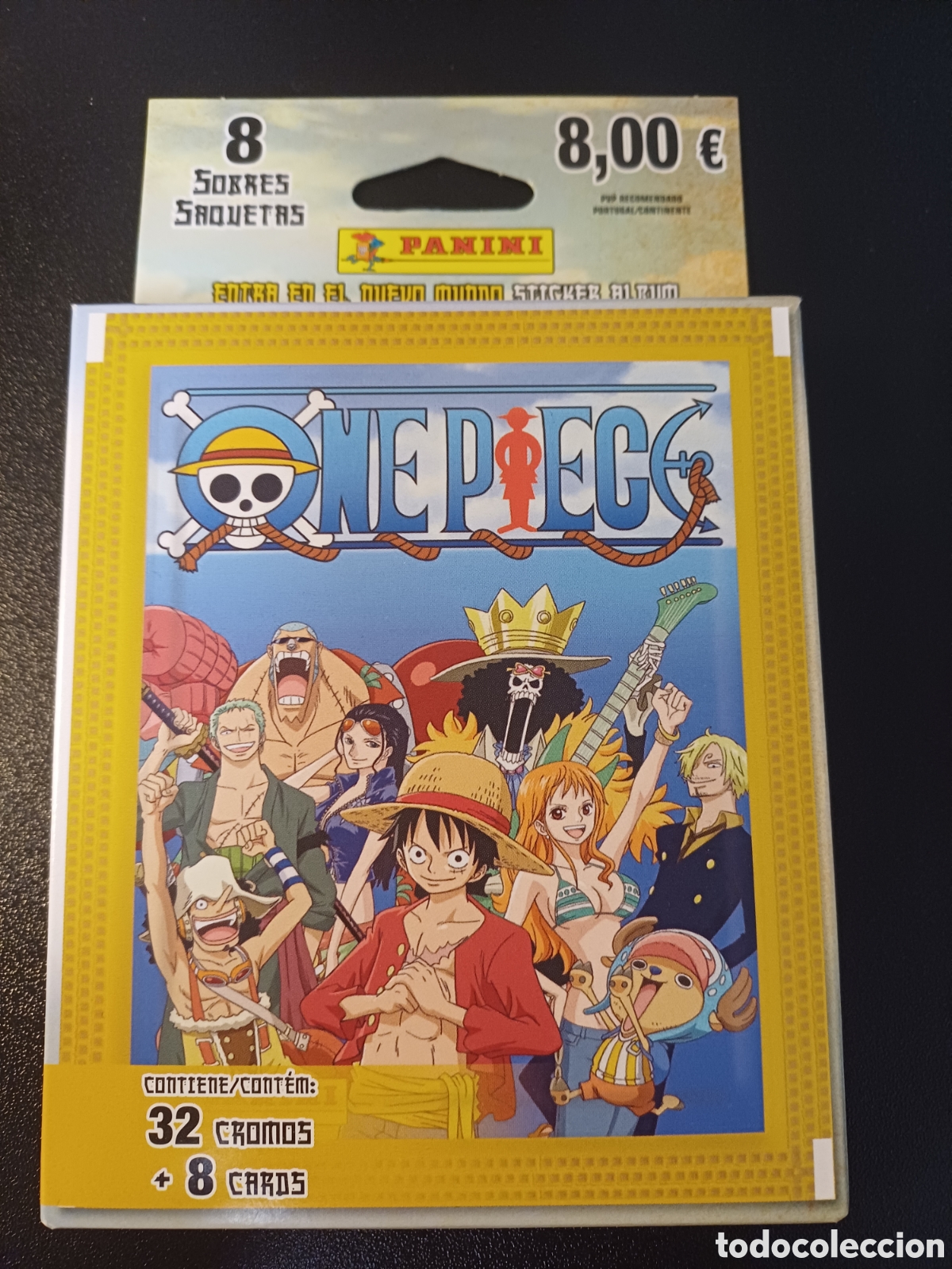 CAJA CON 8 SOBRES PANINI ONE PIECE PRECINTADO