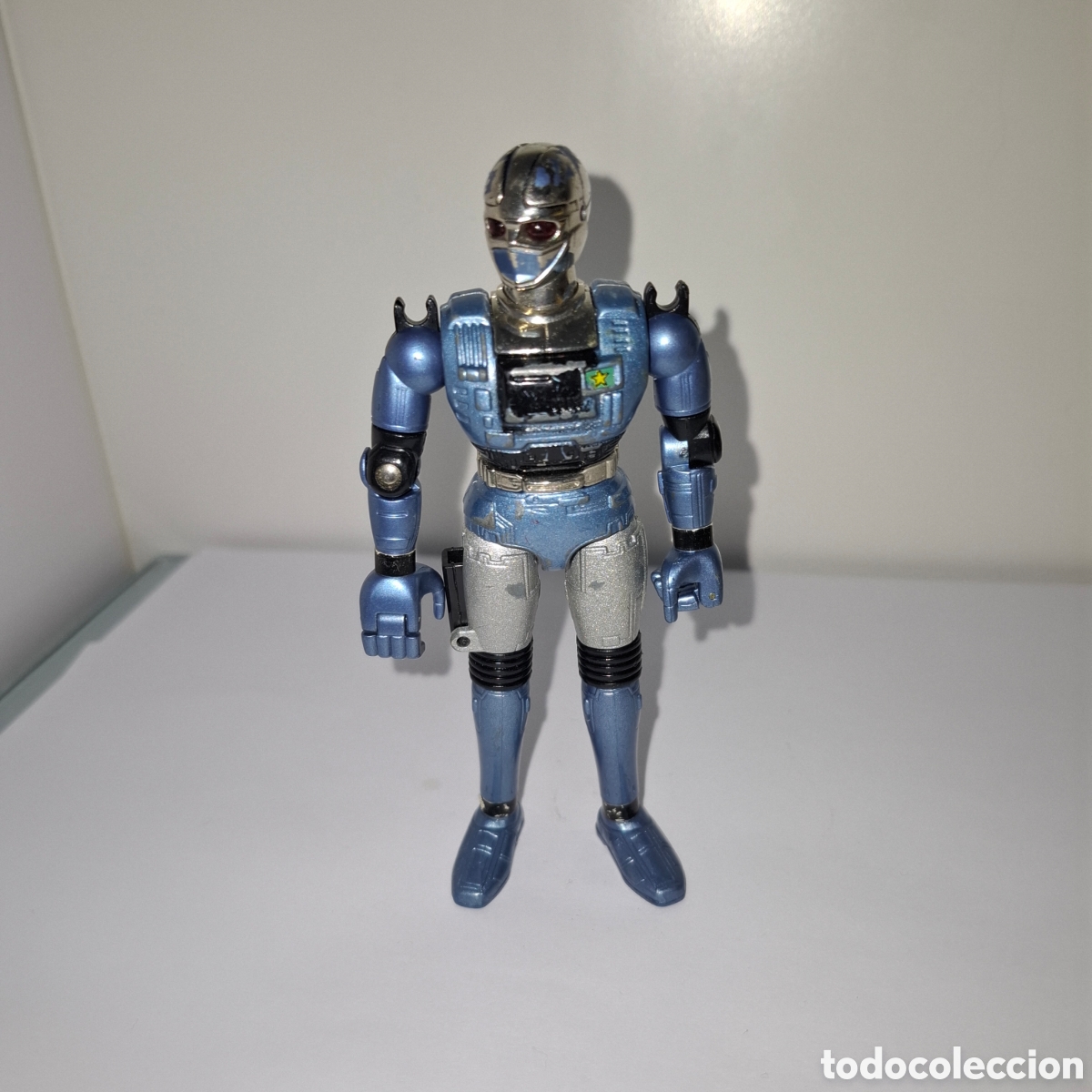 FIGURA METALICA DE ACCION BANDAI DIECAST SPACE SHERIFF JIBAN 1989 1990