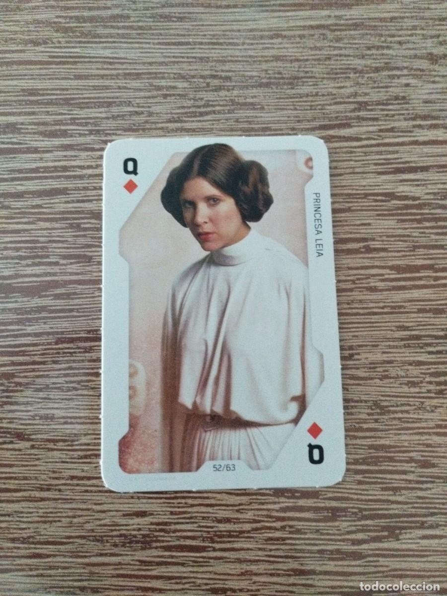 Carta N° 52 Princesa Leia - Baraja Star Wars - Naipe Carrefour - Disney 2021