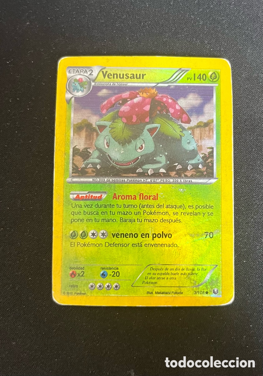 Venusaur ETAPA 2 PV 140 Pokémon Carta