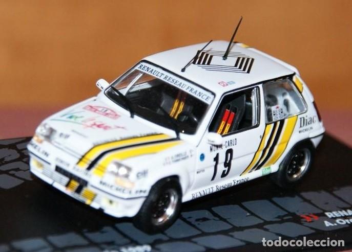 RENAULT 5 GT TURBO LLANTAS NEGRAS RALLYE DE MONTECARLO 1989 A.OREILLE - G.THIMONIER ESCALA 1/43 DE A
