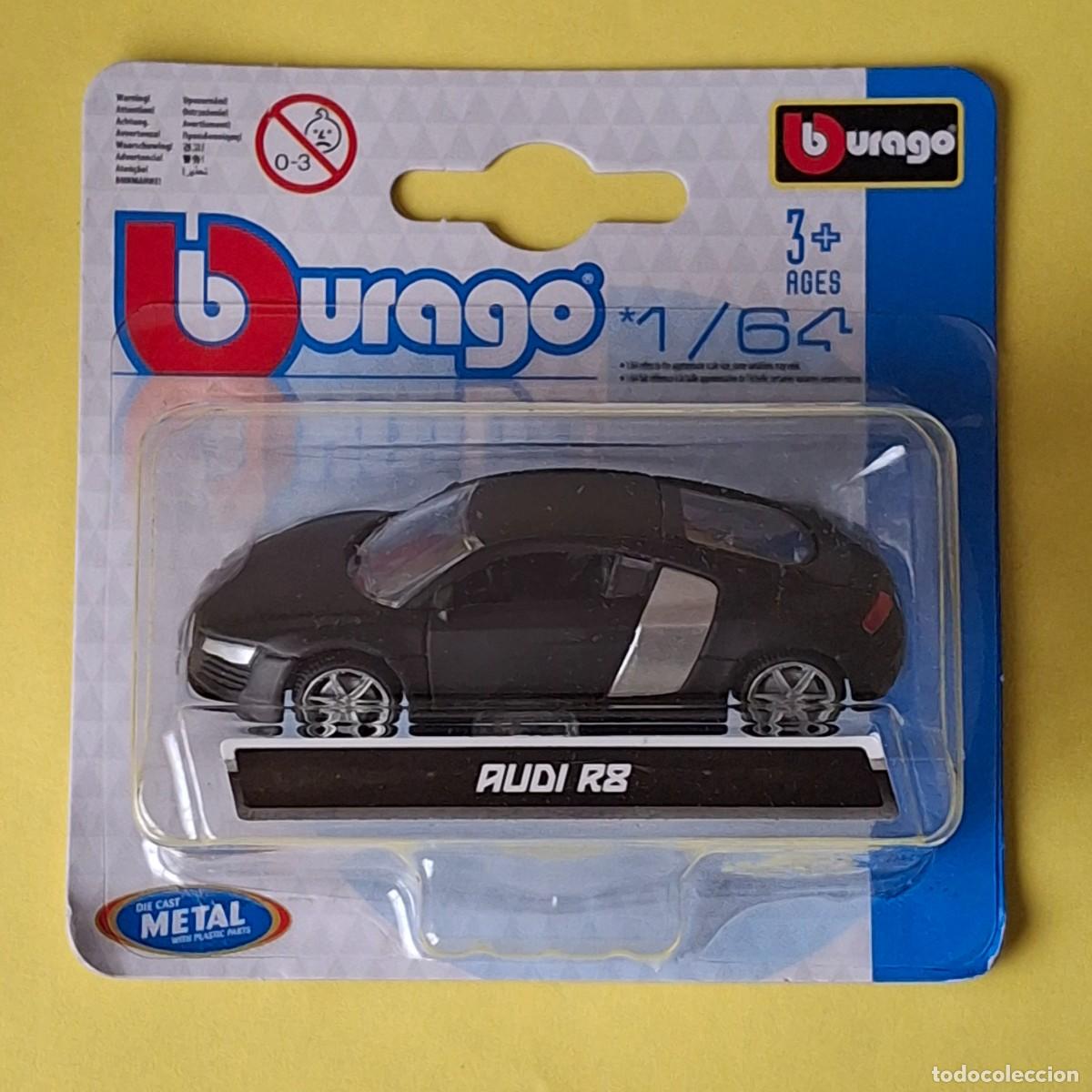 BURAGO BBURAGO - AUDI R8 - NUEVO EN BLISTER - 1/64 - TIPO HOT WHEELS MAISTO