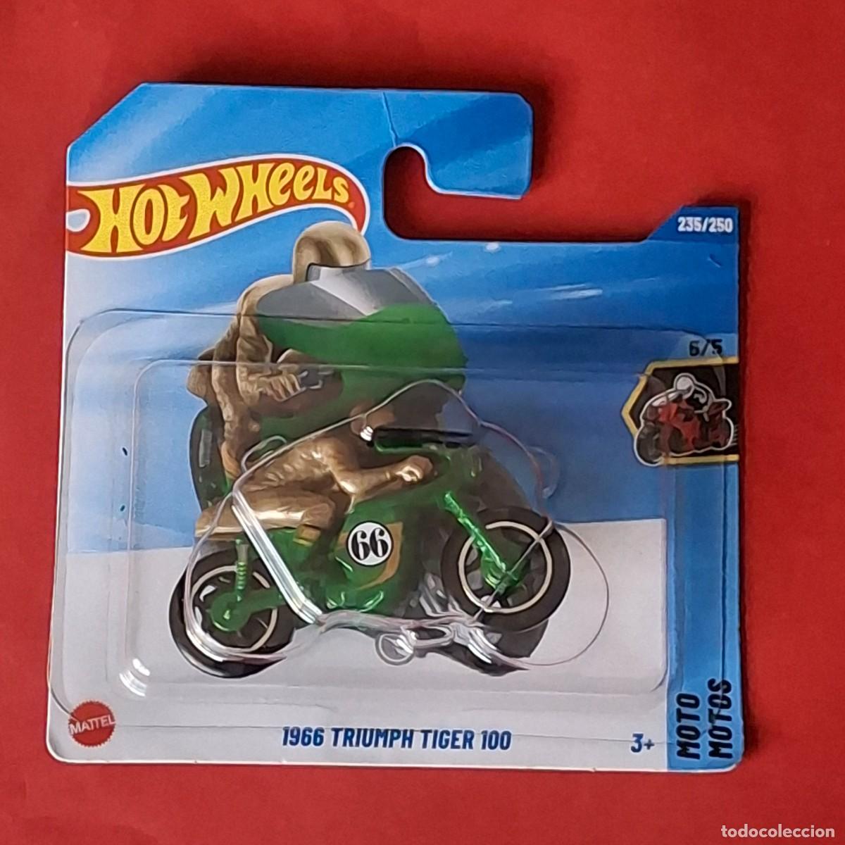 HOT WHEELS 2025 235/250 - 1966 TRIUMPH TIGER 100 MOTO - TH TREASURE HUNT - NUEVO EN BLISTER