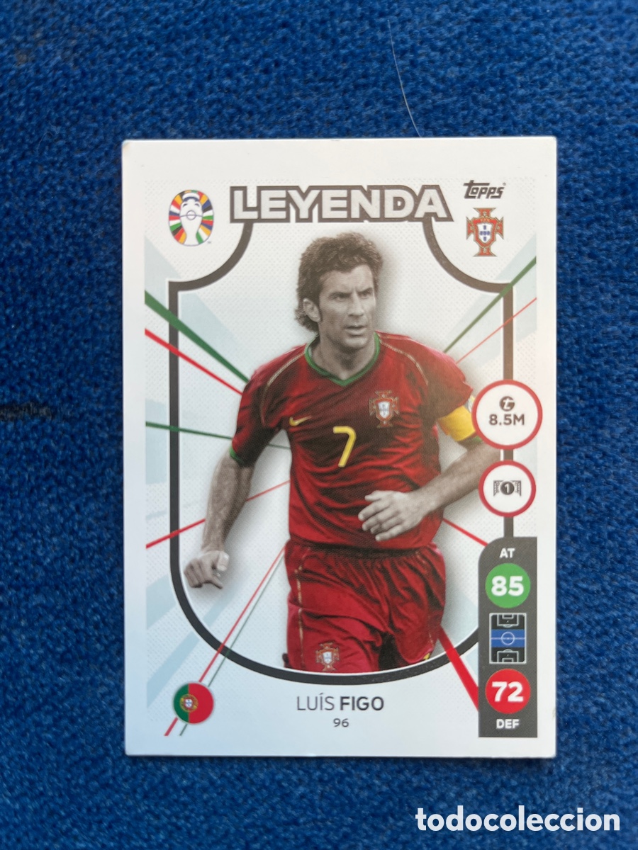 Luis Figo leyenda topps match attax Euro 2024 Lidl