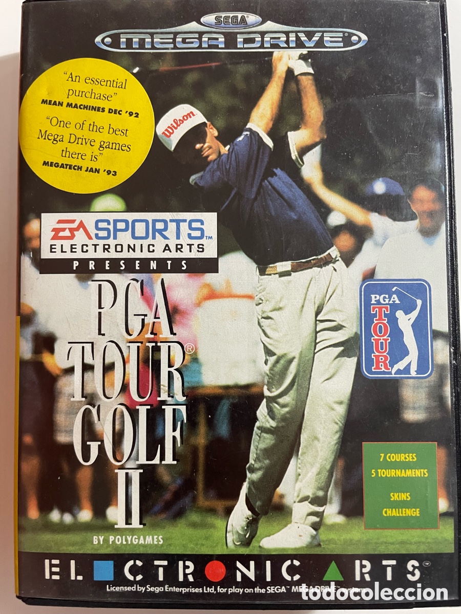 PGA Tour Golf II Mega Drive completo 1992 EA Sports VG caja uso golf retro